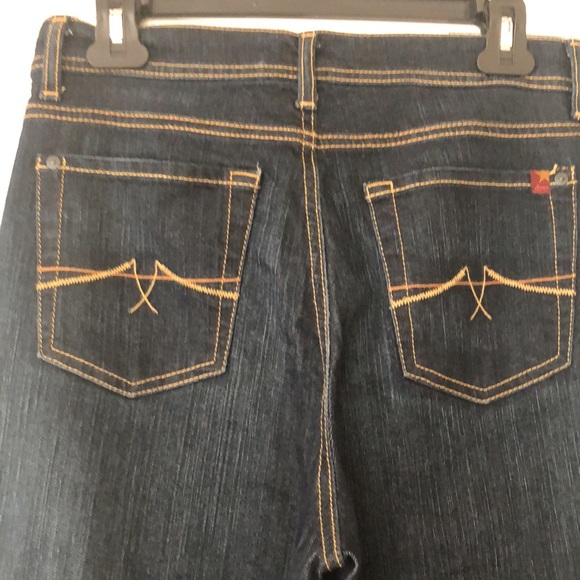 Boot Cut Dark Wash Jeans. - Picture 4 of 5